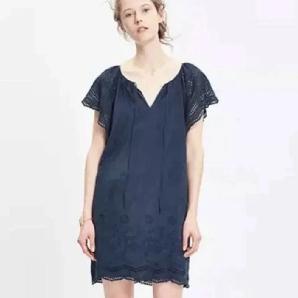 Madewell Embroidered Eyelet Moontide Dress
